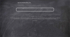 Desktop Screenshot of mcxcommodity.in